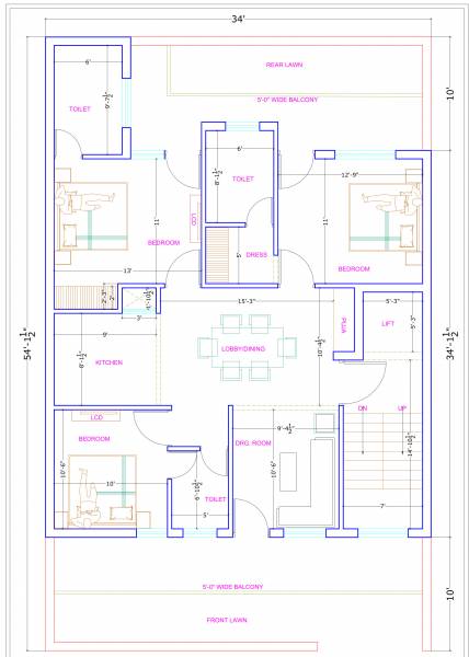  builders-luxury-floor Baranwal Builders Luxury Floor Typical Cluster Plan