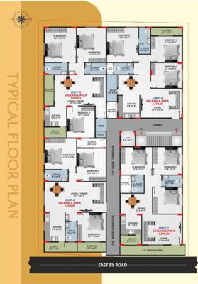  thulasi-classic Thulasi Classic Cluster Plan from 1st to 4th Floor