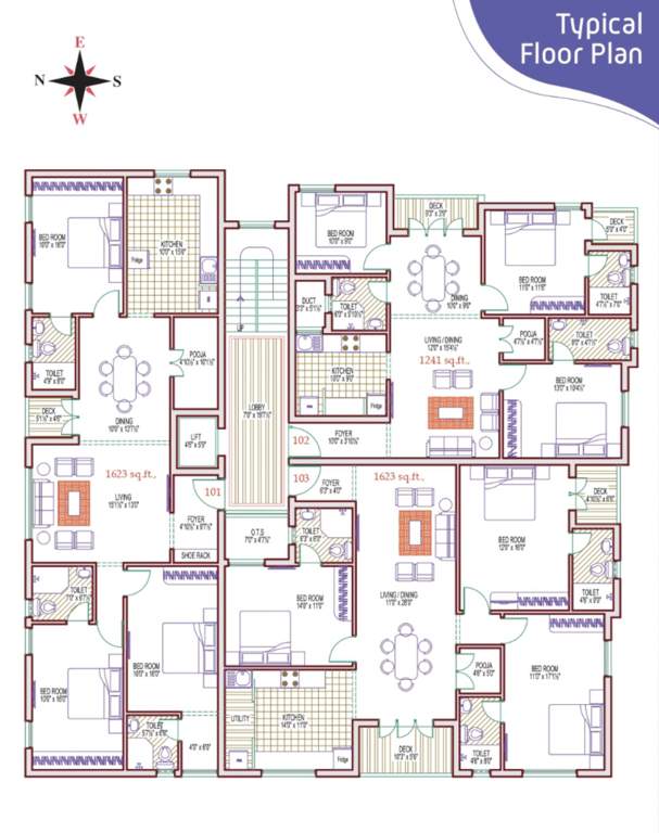  akshayam Akshayam Cluster Plan from 1st to 4th Floor