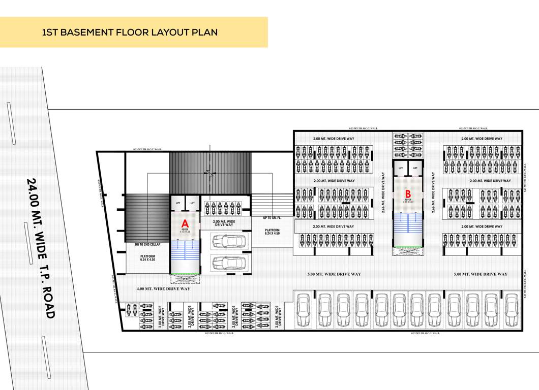  signature elena Block A And B Cluster Plan for Basement 1 Floor