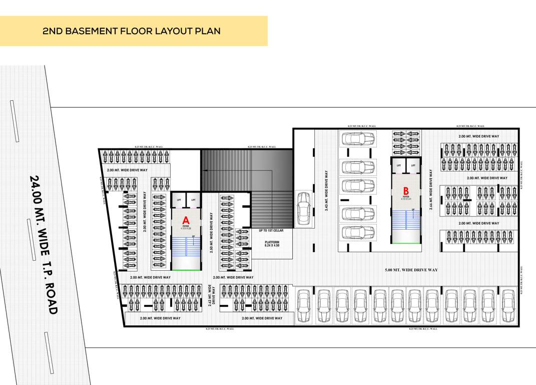  signature elena Block A And B Cluster Plan for Basement 2 Floor