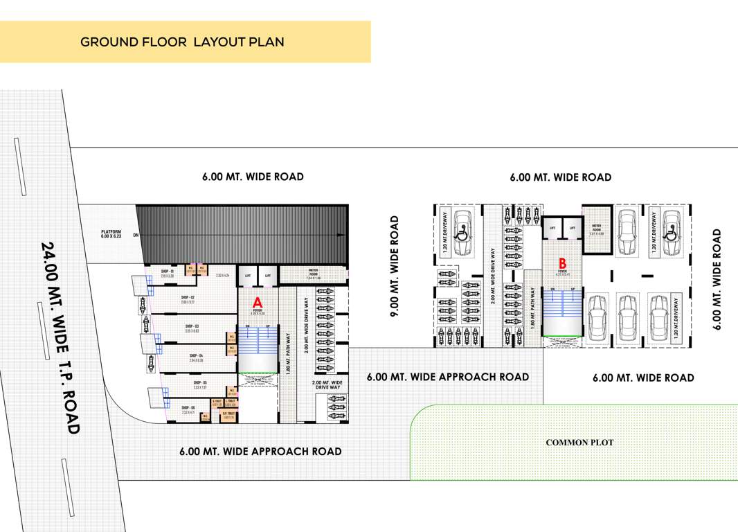  signature elena Block A And B Cluster Plan for ground Floor