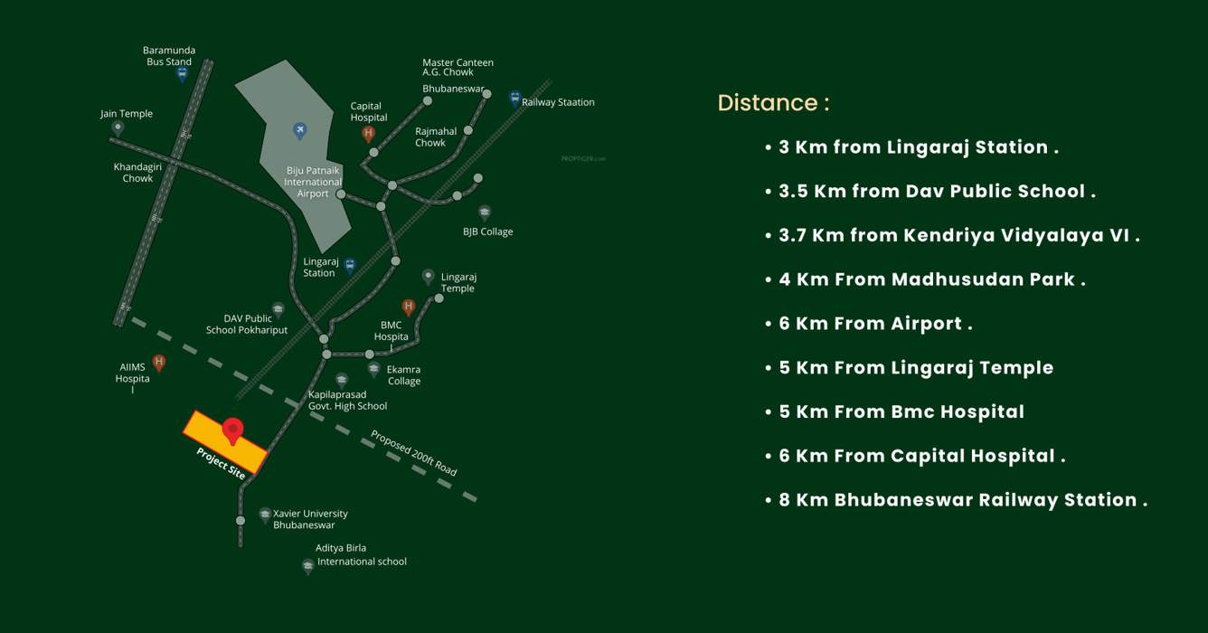  royal homes Location Plan