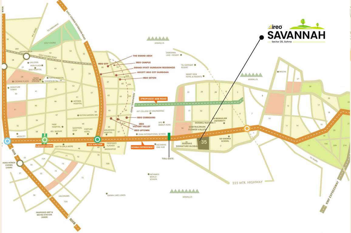 ireo savannah Location Plan