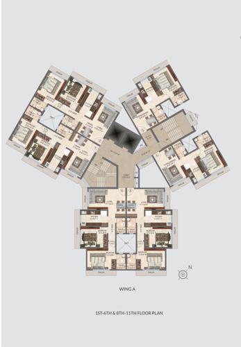  127-raj-homes-d-wing 127 Raj Homes D Wing Cluster Plan