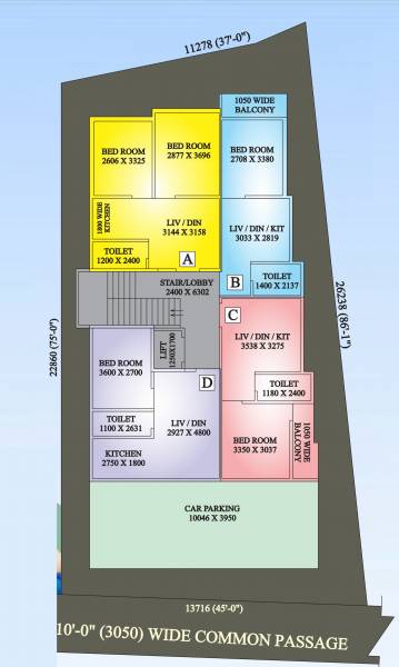  prestige Realcon Prestige Cluster Plan for ground Floor
