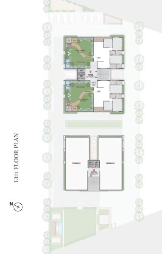  rosevill-regius Block A And Block B Cluster Plan for 13th Floor