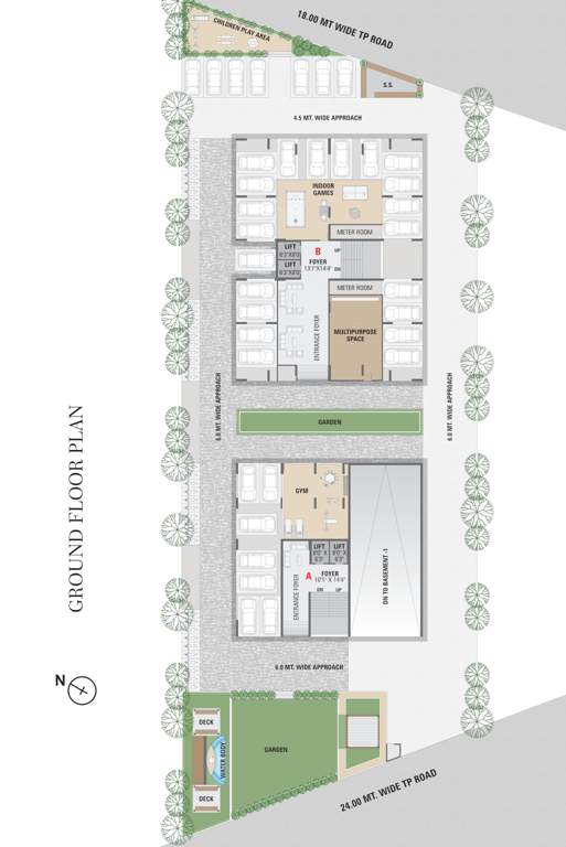  rosevill regius Block A And Block B Cluster Plan for ground Floor