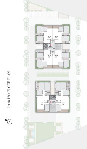  rosevill-regius Block A And Block B Cluster Plan from 1st to 12th Floor