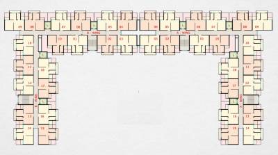  narayani-dham Cluster Plan Tower A And B For 1st Floor