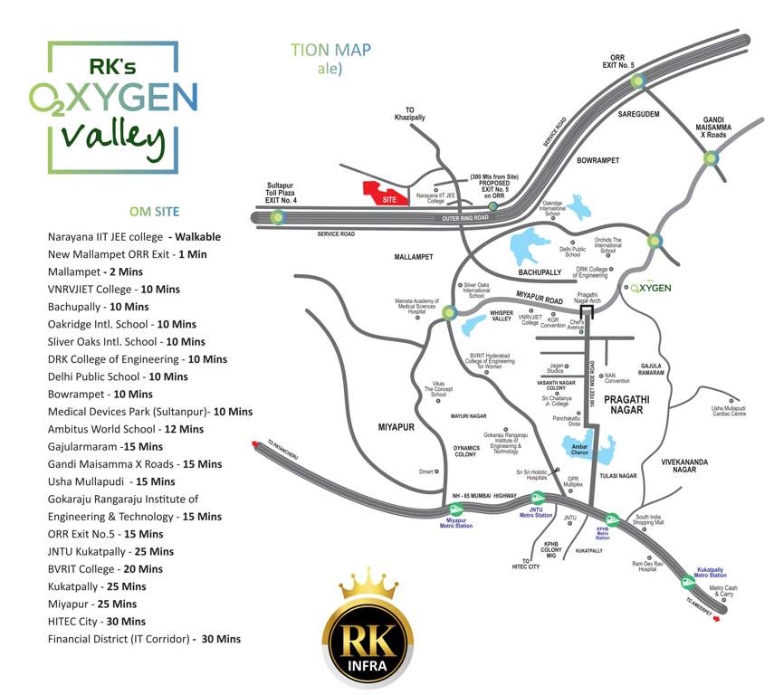  rk oxygen valley Location Plan