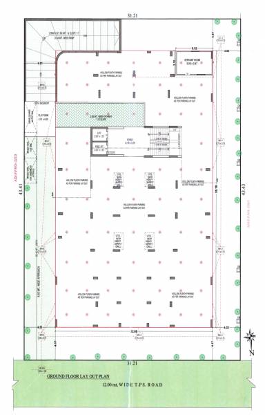  parth-avenue Block A Cluster Plan for ground Floor