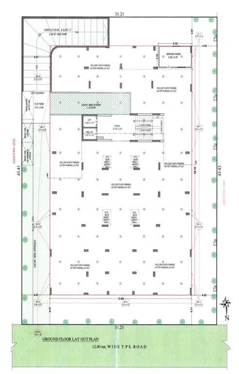  parth avenue Block A Cluster Plan for ground Floor