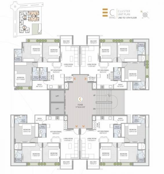  royal-opulence Block A Cluster Plan