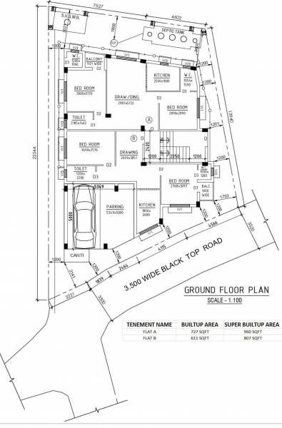  amba-apartment Amba Apartment Cluster Plan for ground Floor