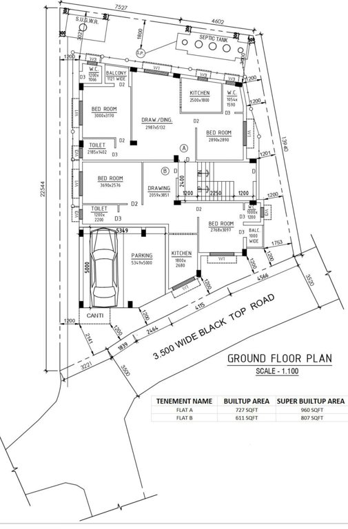  amba apartment Amba Apartment Cluster Plan for ground Floor