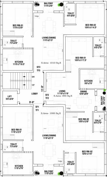  royal Royal Cluster Plan From 2nd To 3rd Floor