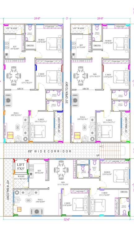  casa pioneer Casa Pionee Cluster Plan from 1st to 5th Floor