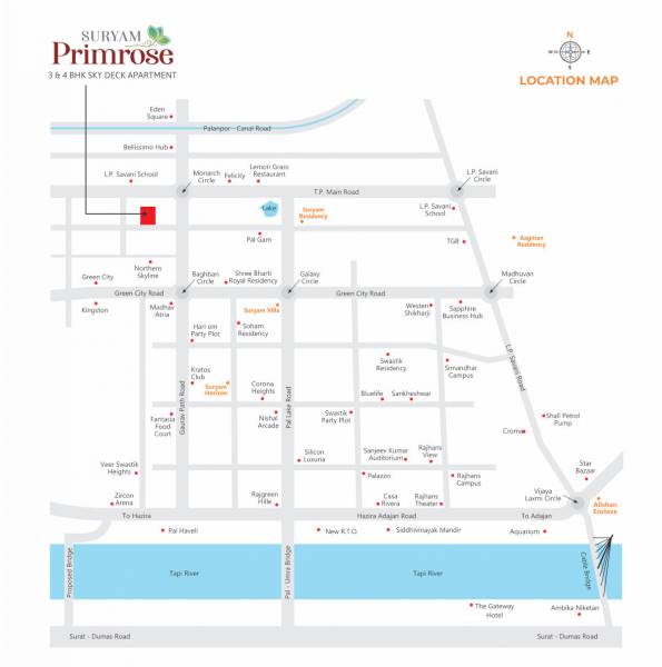 Location Plan suryam-primrose Location Plan