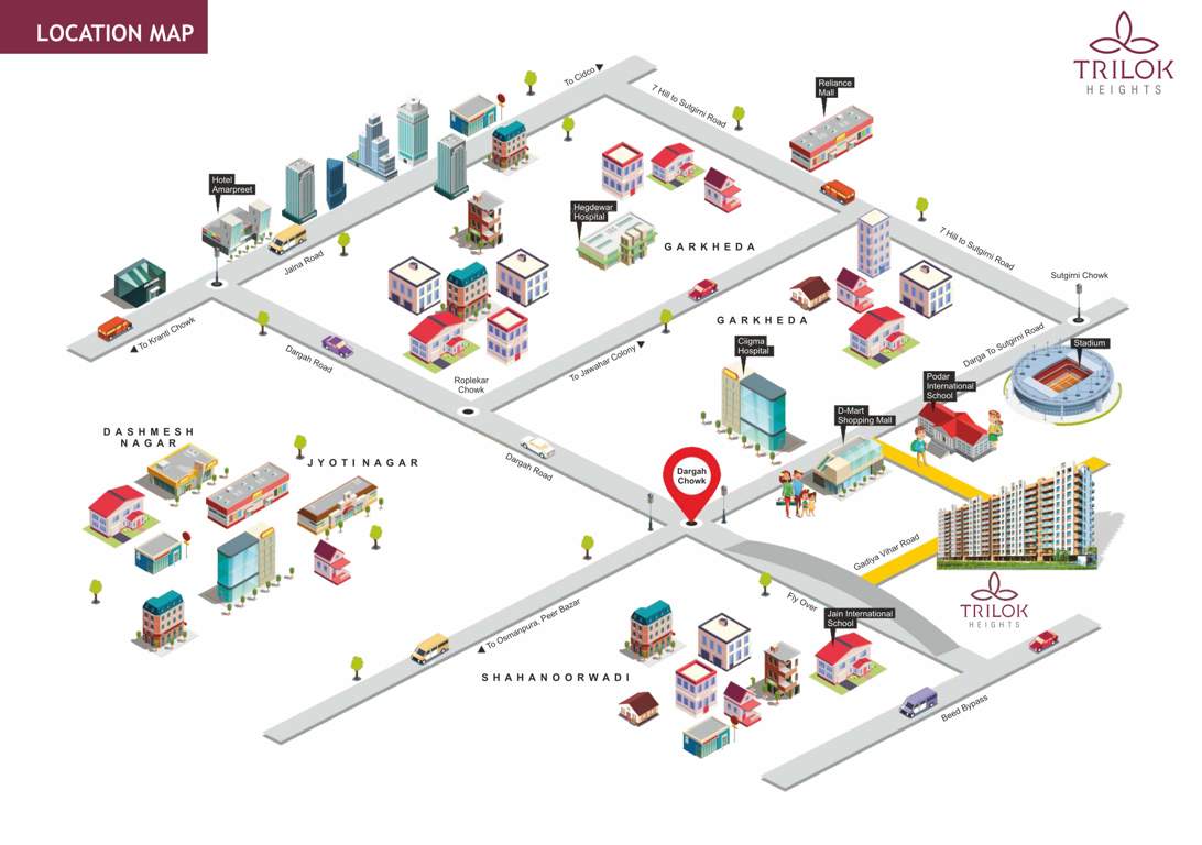  trilok heights Location Plan