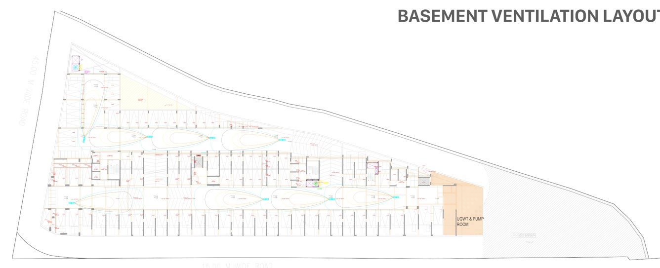  palladio kharadi central T1 And T2 Basement Cluster Plan