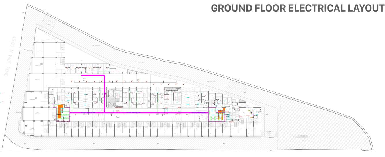 palladio kharadi central T1 And T2 Cluster Plan for ground Floor
