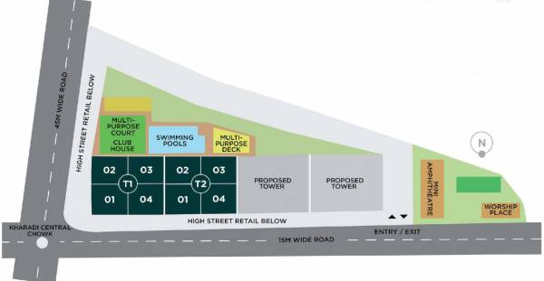 palladio-kharadi-central Layout Plan