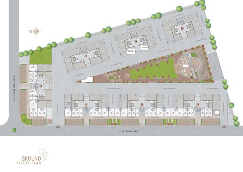  eden-parmeshwar Block A, Block B, Block C, Block D, Block E, Block F, Block G  Cluster Plan for ground Floor