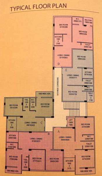  priyambada Priyambada Cluster Plan from 1st to 3rd Floor