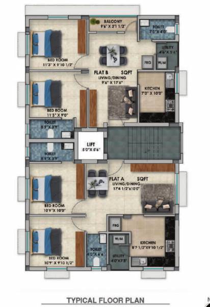 trident Trident Cluster Plan from 1st to 3rd Floor