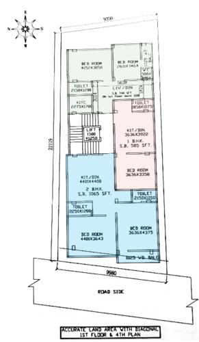  neelkantha-apartment Neelkantha Apartment Cluster Plan from 1st And 4th Floor