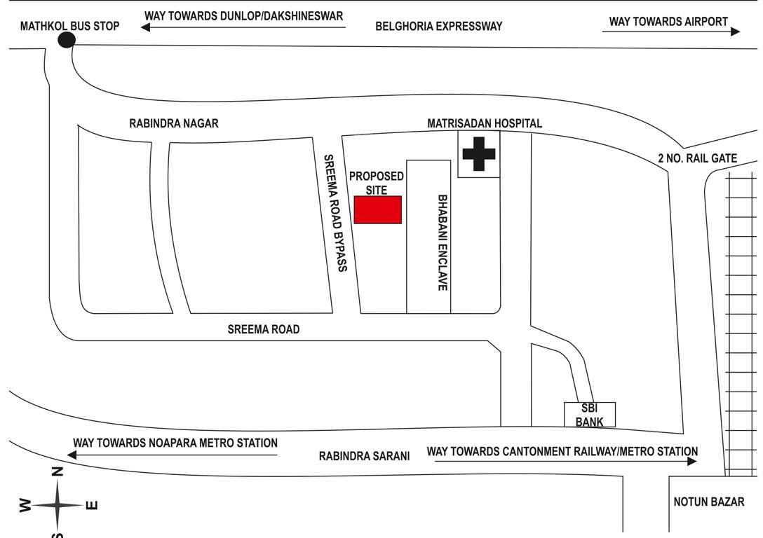  neelkantha apartment Location Plan