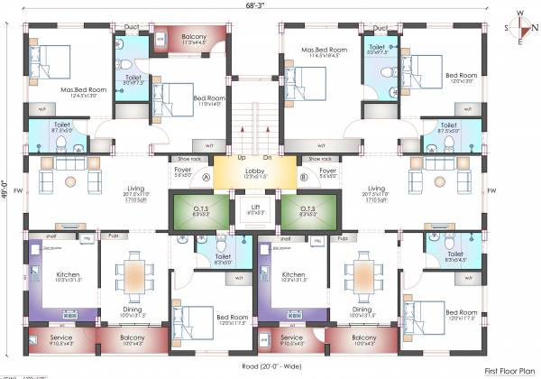  1st-boulevard Pushkar 1St Boulevard First Floor Cluster Plan