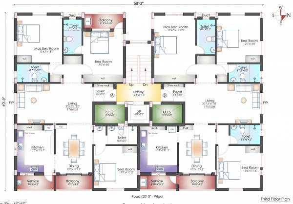  1st-boulevard Pushkar 1St Boulevard Third Floor Cluster Plan