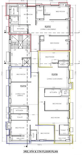  green-field GS Green Field Cluster Plan from 3rd to 5th Floor
