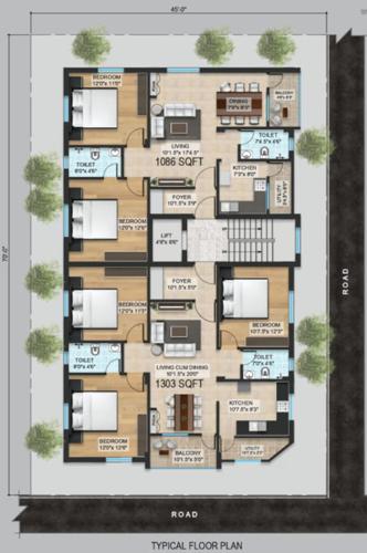  mahalakshmi-enclave Mahalakshmi Enclave Typical Cluster Plan