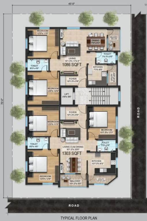  mahalakshmi enclave Mahalakshmi Enclave Typical Cluster Plan