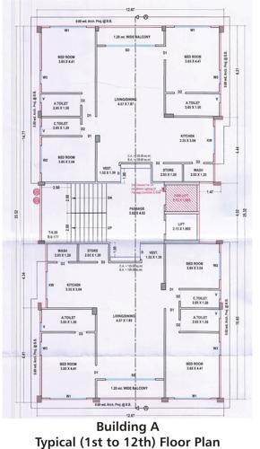  aura Building A Cluster Plan From 1st To 12th Floor