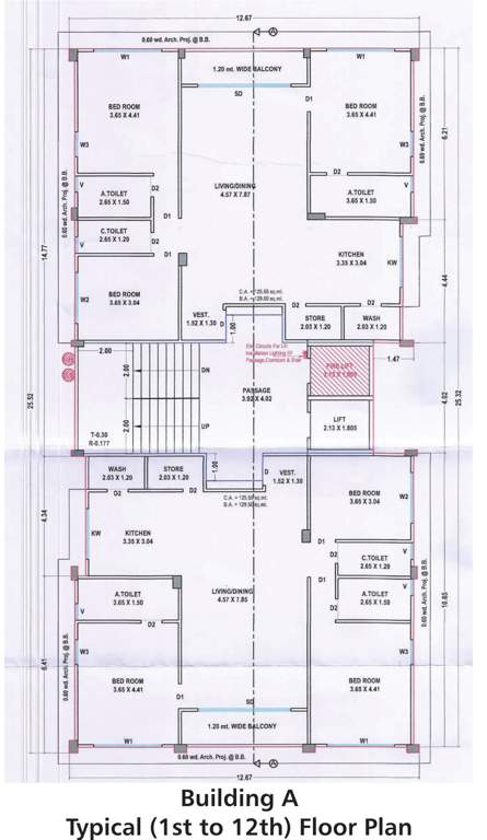  aura Building A Cluster Plan From 1st To 12th Floor