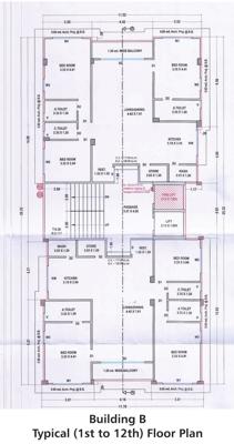 Building B Cluster Plan From 1st To 12th Floor aura Building B Cluster Plan From 1st To 12th Floor