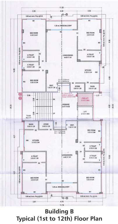  aura Building B Cluster Plan From 1st To 12th Floor