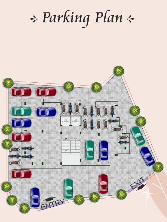  nandanvan residency Nandanvan Residency Cluster Plan for ground Floor