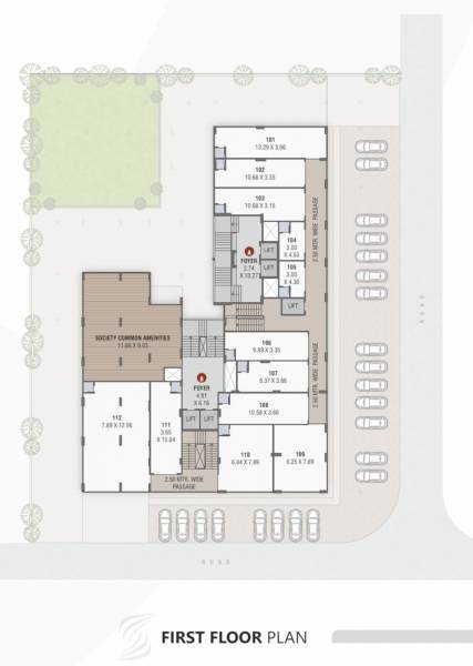  saharsh-viera Block A Cluster Plan for 1st Floor