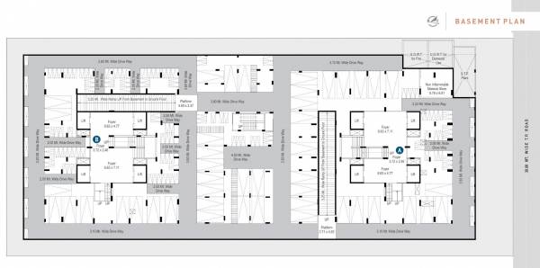  akalpya Block A, B Basement Cluster Plan