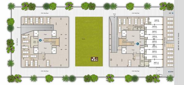  akalpya Block A & B Cluster Plan For Ground Floor