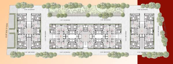 nirman-sahvas Block A, B, C, D & E Cluster Plan For 1st Floor