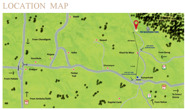  the whispering pines  Location Plan