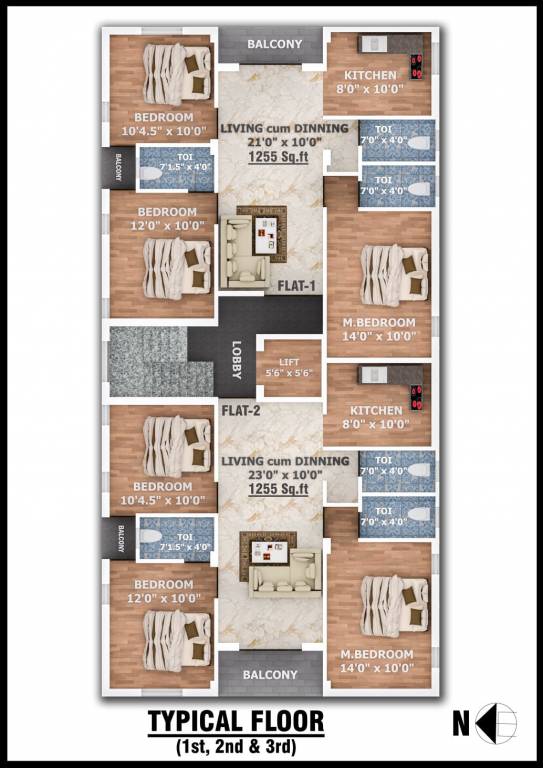  ss sastha SS Sastha Cluster Plan from 1st to 3rd Floor