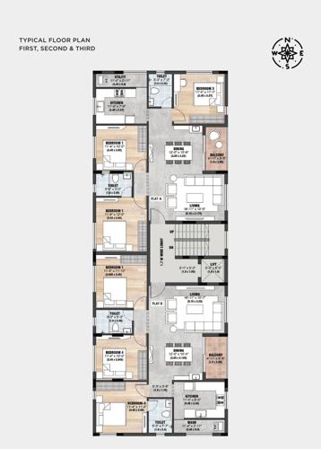  plumeria Plumeria Cluster Plan from 1st to 3rd Floor