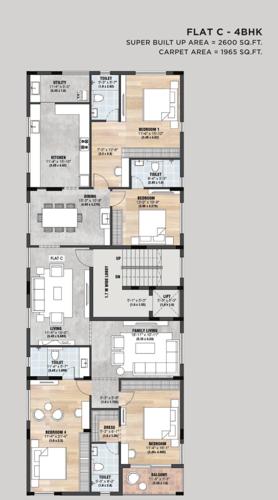  plumeria Plumeria Cluster Plan from 4th to 5th Floor